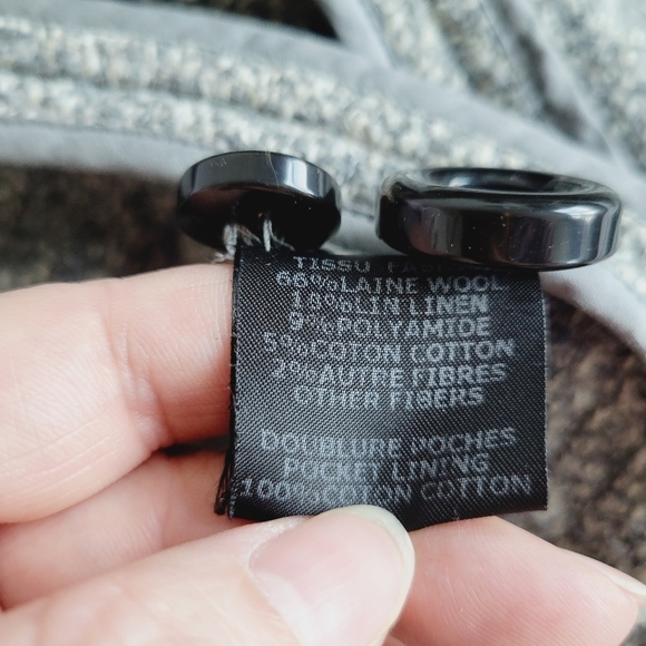 Isabel Marant Etoile Gray Tweed Wool Blend Blazer - Picture 9 of 11